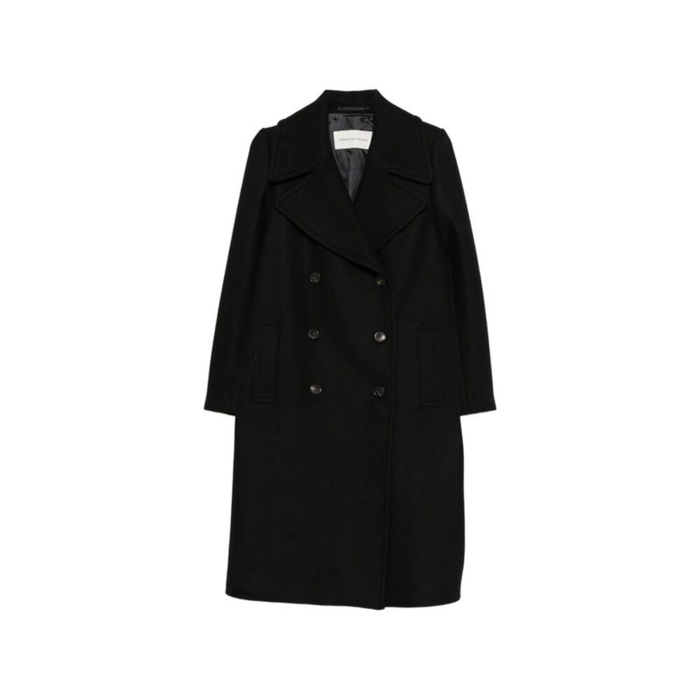 Dries Van Noten Black Coats - Double Breasted & Peacoats Women